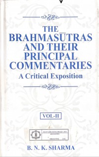 Image of The Brahmasūtras and Their Principal Commentaries Vol.II